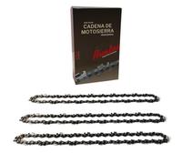 Avalon Procut 3 Pack Chainsaw Chain 3/8-0.63-1.6 Round Tooth and 66 Links Chainsaw Chain Compatible with Einhell, Black & Decker, Oregon, Dolmar