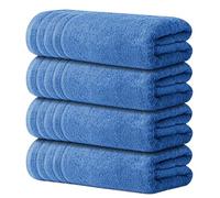 Avalon Towels Bath Towels Set of 4, Size 30 x 60 Inches - 60% Cotton, 40% Viscose Made from Bamboo, Soft and Absorbent, Quick Drying, Lightweight, Perfect for Daily Use