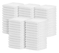 Avalon Towels Terry Bar Mop Towels (Value Pack of 60) Size 16"x19" - Absorbent and Durable, Multipurpose Towels, Cotton Cleaning Rags, Bar Towels, Restaurant Towels, Reusable Shop Rags (White)