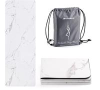 Avalore Foldable High Density Non-Slip Portable Training Mat for Travel, Yoga, Pilates & Workout - 173x61x0.3cm - White