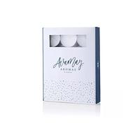 Avamay AROMAS Ava May White Unscented Tea Light Candles (Pack of 24)
