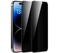 AVANA 2 Pack Anti-Spy Privacy Screen Protector for iPhone 15 Pro Max, 9H Hardness Tempered Glass