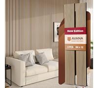 Avana Acoustic Wood Wall Panels - White Oak Acoustic Panels Set of 2 - Wall Panels For Interior Wall Decor for Homes, Offices, Studios - Aesthetically Pleasing Design Wood Panels For Wall