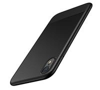 AVANA Case for iPhone XR Case Protective Case Flexible Slim Case Black Bumper Protection Soft Cell Phone Case Silicone TPU Shell Scratch-Resistant Carbon Fiber Cover Carbon Optics