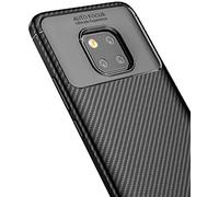 AVANA Phone Cases for Huawei Mate 20 Pro Protective Case Flexible Slim Silicone TPU Shell Scratch-Resistant Carbon Fiber Bumper Cover Carbon Look Black