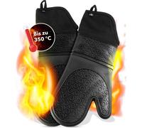 Avana Silicone Oven Mitts Heat Resistant 350°C Cooking Gloves Pot Holders