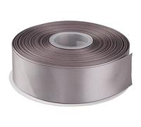 AVANAVA 38mm Wide Double Face Satin Ribbon - 45 Meters (012-Silver)
