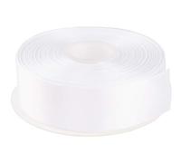 AVANAVA 38mm Wide Double Face Satin Ribbon - 45 Meters (029-White)