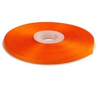 AVANAVA 6mm Wide Grosgrain Ribbon - 45 Meters, Ideal for Gift Wrapping, Hair Bows, Home Decor, Flower Arrangement (668-Orange Peel)