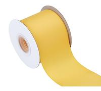 AVANAVA 75mm Wide Ribbon Grosgrain Ribbon - 22 Meters (660-Yellow Gold)