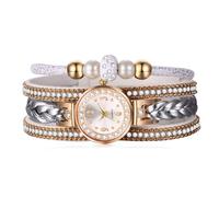 Avaner Bohemia Bracelet Watch Multilayer - Leather Wrap Rhinestone Quartz Watch for Women