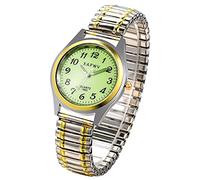 Avaner Elastic Strap Wristwatch, Couple Bangle Watch, Ultra Slim Band Watch, Big Number Analog Quartz Bracelet Watch for Men and Women