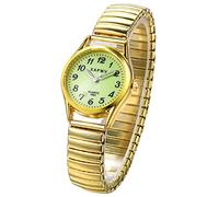 Avaner Elastic Strap Wristwatch, Couple Bangle Watch, Ultra Slim Band Watch, Big Number Analog Quartz Bracelet Watch for Men and Women