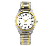 Avaner Elastic Strap Wristwatch, Couple Bangle Watch, Ultrathin Bracelet Watch, Big Number Analog Quartz Watch for Men and Women