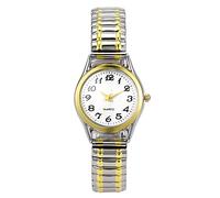 Avaner Elastic Strap Wristwatch, Couple Bangle Watch, Ultrathin Bracelet Watch, Big Number Analog Quartz Watch for Men and Women