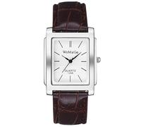 Avaner Men's Square Leather Watches: Vintage Retro Analogue Quartz Classic Wrist Watch