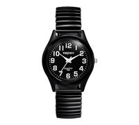 Avaner Stretch Band Couple Bangle Wristwatch Big Number Analog Quartz Ultrathin Elastic Strap Watches