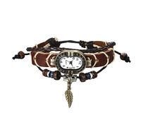 Avaner Vintage Handmade Leather Wrist Watches Multilayer Weave Strap Quartz Bracelet Wrap Watches