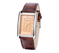 Avaner Vintage Square Wrist Watches: Analog Quartz Leather Business Casual Retro Watches for Men and Women