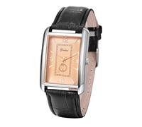 Avaner Vintage Square Wrist Watches: Analog Quartz Leather Business Casual Retro Watches for Men and Women