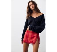 Avani Postage Mixed Mini Skirt at Free People in Red Combo, Size: US 10 - female