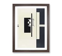 Avant Garde By El Lissitzky Classic Painting Framed Print | A4 Walnut Framed Wall Art | Ready to Hang | Classic Historical Picture | Living Room Bedroom Lounge Office