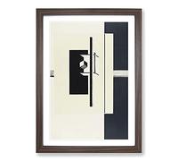 Avant Garde by El Lissitzky Framed Print | A2 Walnut Framed Wall Art | Ready to Hang | Modern Nature Picture | Living Room Bedroom Lounge Office