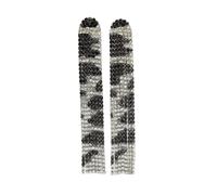 AVANT-GARDE PARIS Women's Diva Collection Long Fringe Chandelier Earrings in Black AVANT-GARDE PARIS Black One Size