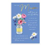 Avant Garde Studios Birthday Card Mum - 9 x 6 inches, Blue