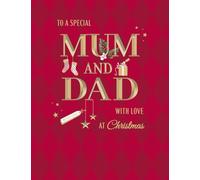 Avant Garde Studios Classic Christmas Card, Couple Special Mum & Dad - 8 x 6 inches - Piccadilly Greetings
