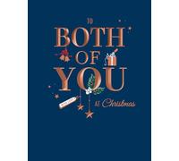 Avant Garde Studios Classic Christmas Card, Couple To Both Of You, Type on navy - 8 x 6 inches - Piccadilly Greetings