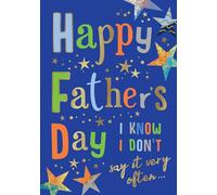 Avant Garde Studios Father's Day Card, Happy Father's Day Modern Card - 9 x 6 inches