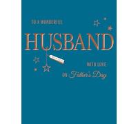 Avant Garde Studios Father's Day Card, To A Wonderful Husband - 8 x 6 inches