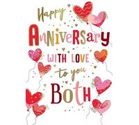 Avant Garde Studios Happy Anniversary To You Both Card - 9 x 6 inches