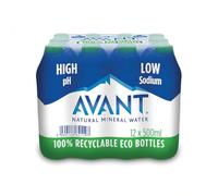 AVANT Natural Mineral Still Water - 12 x 500ml Screw Cap Bottles | British Spring Water | Pure, Refreshing & Sustainably Sourced