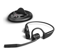Avantalk Lingo N21 - Open-Ear Wireless Headset with Noise-Filtering Boom Mic & Charging Dock, Bluetooth 5.3 Headset for PC, Computer & Phones, 15hrs Play Time, Lightweight & Comfortable