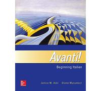 Avanti!: Beginning Italian