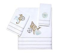 Avanti Linens - 3pc Towel Set, Soft & Absorbent Cotton, Farmhouse Inspired Bathroom Decor (Farmhouse Shell Collection)