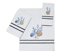 Avanti Linens - 3pc Towel Set, Soft & Absorbent Cotton Towels (Blue Lagoon Collection)