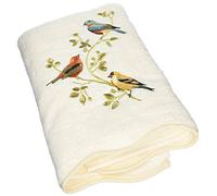 Avanti Linens- Bath Towel, Soft & Absorbent Cotton Towel (Premier Songbirds Collection), Ivory
