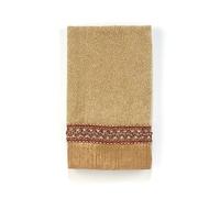 Avanti Linens Braided Medallion Collection, Cotton, Gold, Fingertip Towel