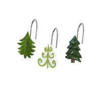 Avanti Linens Christmas Trees Collection, Resin, Multicolor, Shower Hooks