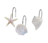 Avanti Linens Coastal Terrazzo Collection, Resin, Multicolor, Shower Hooks