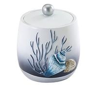 Avanti Linens - Covered Jar, Multipurpose Countertop Organizer, Oceanscape Inspired Home Decor (Blue Lagoon Collection)
