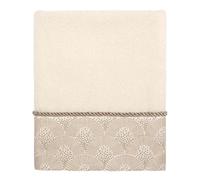 Avanti Linens Deco Shell Collection, Cotton, Ivory, Hand Towel