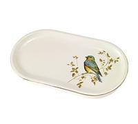 Avanti Linens - Decorative Tray, Nature Inspired Bathroom Accessories, Countertop Organizer for Bathroom or Kitchen (Gilded Birds Collection)