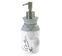 Avanti Linens Farmhouse Shell Collection, Resin, Multicolor, Soap Dispenser/Lotion Pump