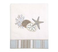 Avanti Linens - Hand Towel, Soft & Absorbent Cotton Towel, Coastal Inspired Bathroom Decor (By the Sea Collection, White)