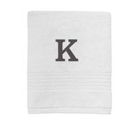 Avanti Linens - Hand Towel, Soft & Absorbent Cotton Towel (Monogram Collection, Initial K) 28.00" x 18.00"