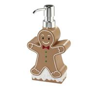 Avanti Linens - Lotion Pump/Soap Dispenser, Durable Hand-Painted Resin, Countertop Accessories, Holiday Home Decor (Ginger Man)